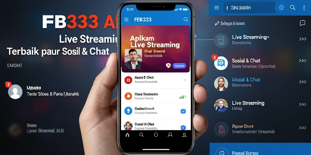 Antarmuka pengguna FB333 yang menarik saat Live Streaming.