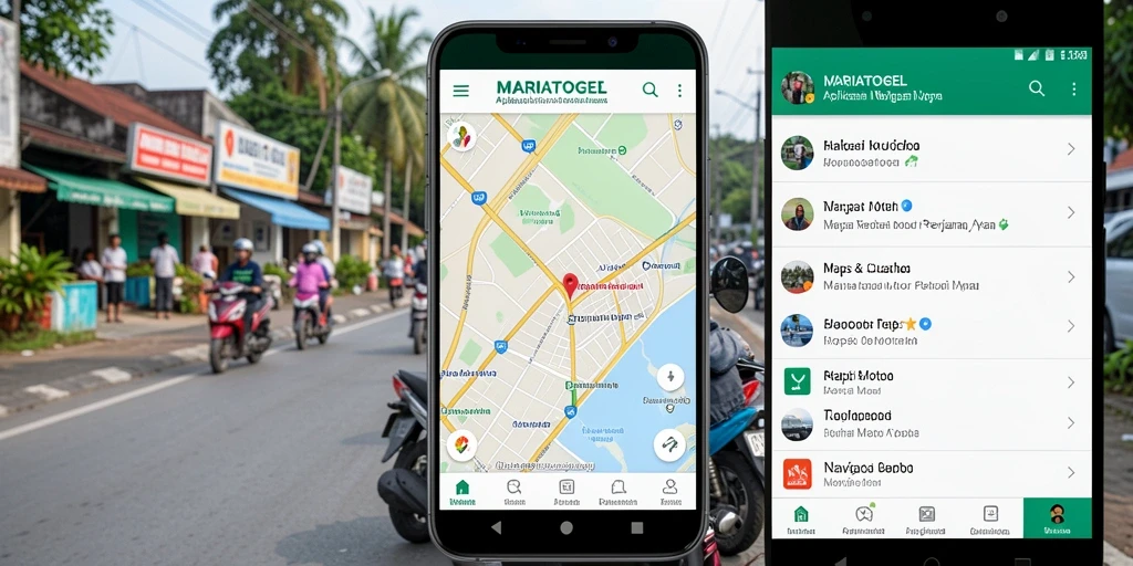 Antarmuka MARIATOGEL yang jelas untuk navigasi motor.