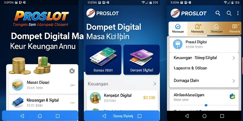 Tampilan antarmuka aplikasi PROSLOT yang intuitif dan menarik.