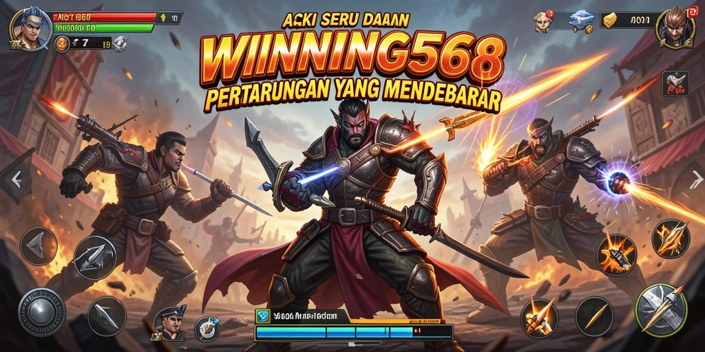 Tampilan antarmuka WINNING568 dalam aksi penuh